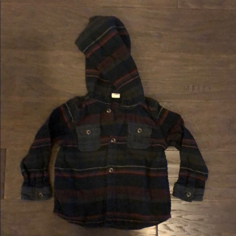 Tucker and Tate Button Down Baby Hoodie || 24 mo